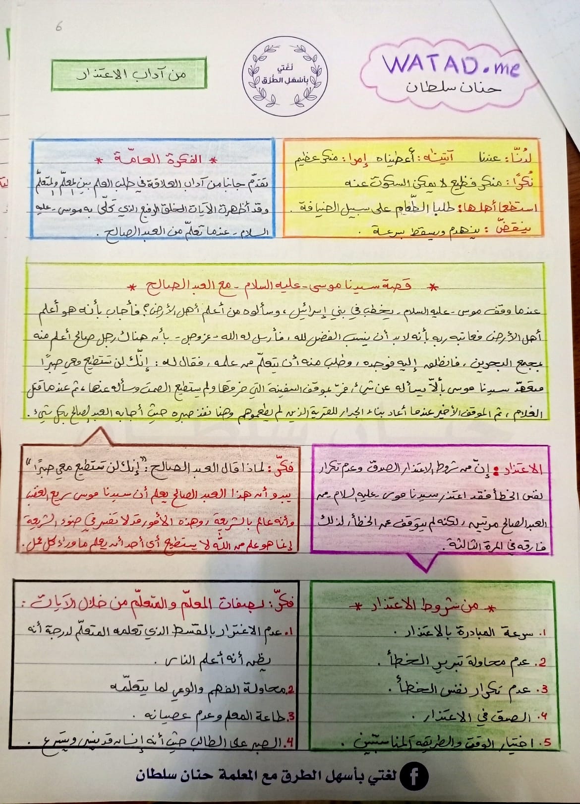 NDE1ODM3MC42MjM6 بالصور شرح درس من اداب الاعتذار مادة اللغة العربية للصف العاشر الفصل الاول 2023